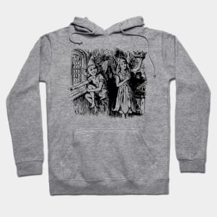 The fairy and the girl fantasy scenery drawing Hoodie